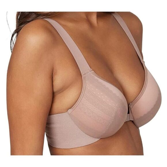 SPANX NWT Brallelujah illusion Allure Lace Full Coverage Cafe Rose Size 34DDD - Picture 2 of 6